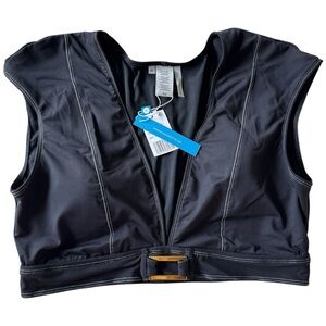 Bleu Rod Beattie Bikini Top with Buckle Size 14 NWT